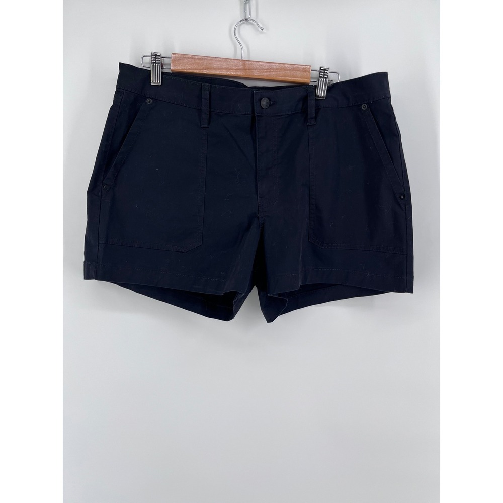 Calvin Klein Jeans Womens Navy Blue Utility Chino Shorts Size 31 Patch Pockets